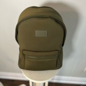 DAGNE DOVER DAKOTA NEOPRENE BACKPACK Size Large in Dark Moss, green color.
